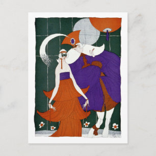 Cartão Postal O Minstrel na Bola de Mascarada