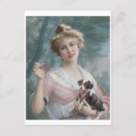 Cartão Postal O Mischievous Puppy (1915) Emile Vernon
