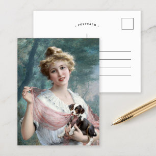 Cartão Postal O Mischievous Puppy   Émile Vernon