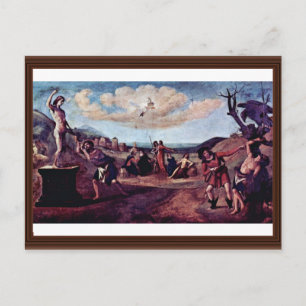 Cartão Postal O Mito Da Sequência De Pintura De Prometeu