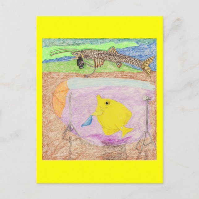 Cartão Postal O modelo travado (Frente)