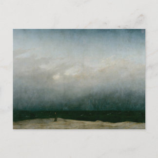 Cartão Postal O Monge à Beira-Mar por Caspar David Friedrich