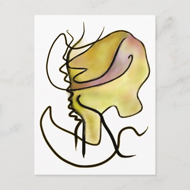 Cartão Postal O Monstro da Linha (Frente)