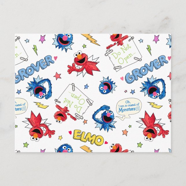 Cartão Postal O monstro no fim deste padrão de história (Frente)