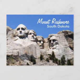 Cartão Postal O Monte Rushmore South Dakota