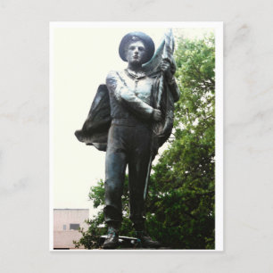 Cartão Postal O Monumento Defensor do Sul, Lago Charles, LA