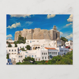 Cartão Postal O Mosteiro de São João em Patmos, Grécia