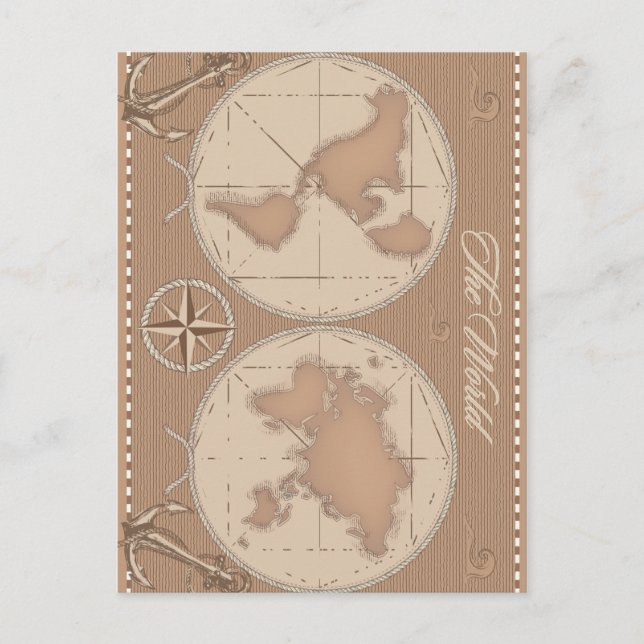 Cartão Postal O mundo (Frente)