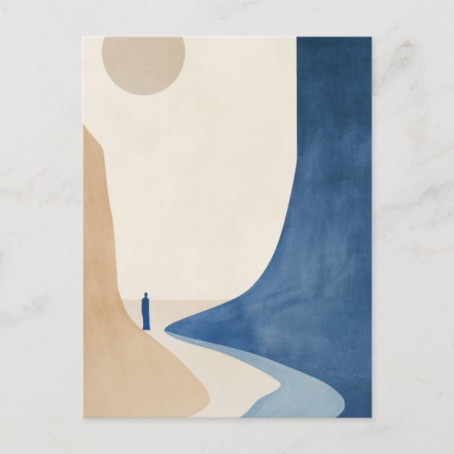 Cartão Postal O Mundo Boêmiano Azul (Frente)