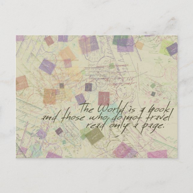 Cartão Postal O mundo é um cartão-postal (Frente)