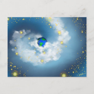 Cartão Postal O Mundo Em Suas Mãos