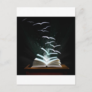 Cartão Postal O mundo mágico da leitura