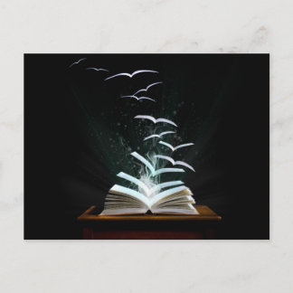 Cartão Postal O mundo mágico da leitura