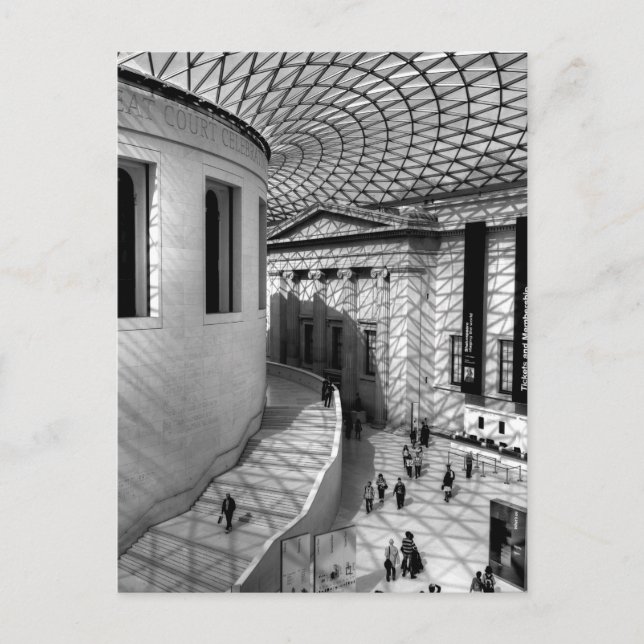 Cartão Postal O Museu Britânico, Londres (Frente)