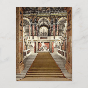 Cartão Postal O Museu de Artes, a escada, Viena, Austro-