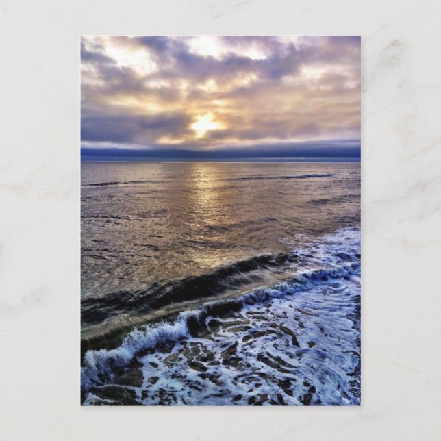 Cartão Postal O nascer do sol na cobertura da costa da Carolina  (Frente)