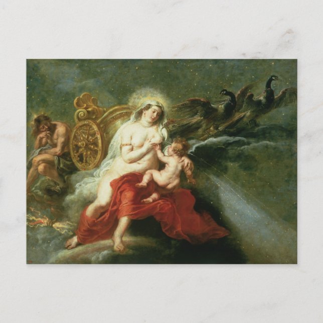 Cartão Postal O Nascimento da Via Látea, 1668 (Frente)