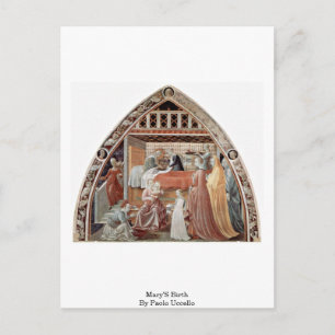 Cartão Postal O Nascimento De Mary Por Paolo Uccello