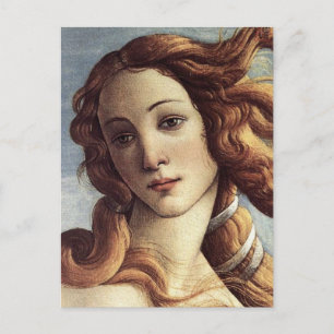 Cartão Postal O Nascimento de Vênus (detalhes)