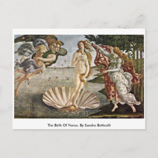 Cartão Postal O Nascimento De Vênus. Por Sandro Botticelli