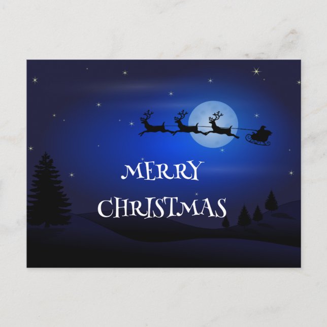 Cartão Postal o natal começa com o cristo (Frente)