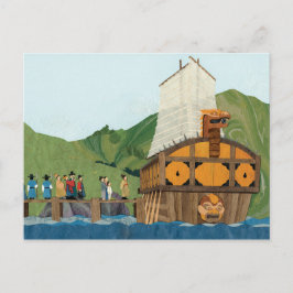 Cartão Postal O Navio De Tartaruga Está Concluído