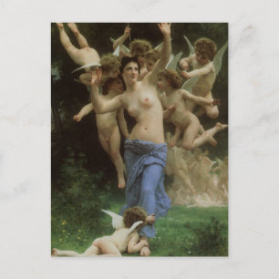 Cartão Postal O ninho dos Wasp de William Adolphe Bouguereau