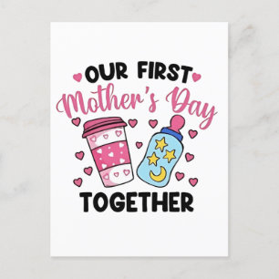 Cartão Postal O nosso primeiro dia da mãe juntos Casais Casament