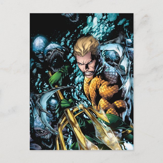 Cartão Postal O novo 52 - Aquaman #1 (Frente)