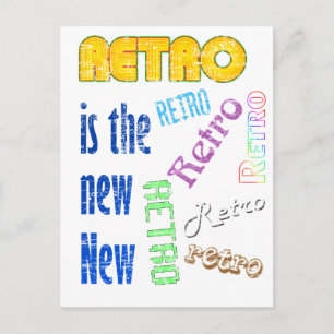 Cartão Postal O novo é o novo