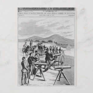 Cartão Postal O novo modelo Gatling Gun