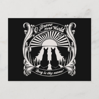 Cartão Postal O Novo Mundo Corajoso