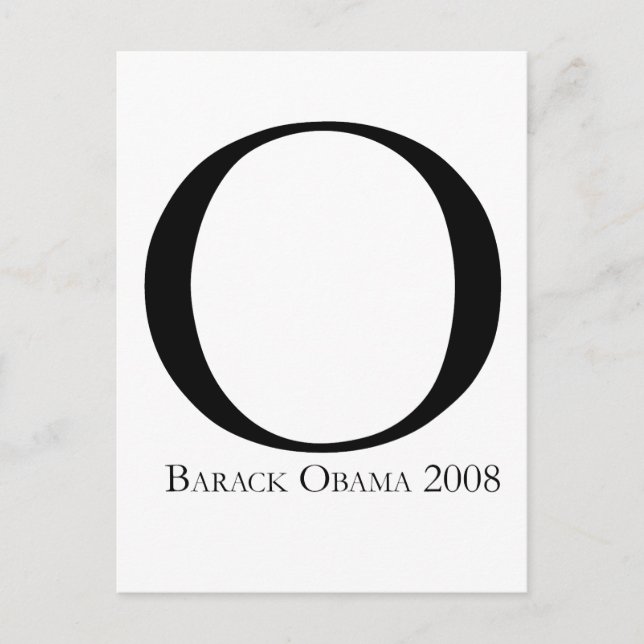 Cartão Postal O: Obama para a camiseta Presidente (Frente)