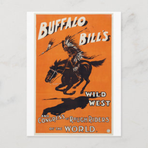 Cartão Postal O Oeste Selvagem de Buffalo Bill