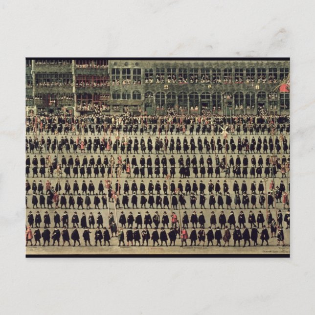 Cartão Postal O Ommeganck em Bruxelas (Frente)