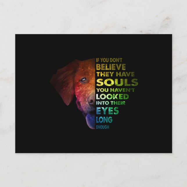 Cartão Postal O ouro Retriever Olhou Para Os Olhos O Suficiente (Frente)