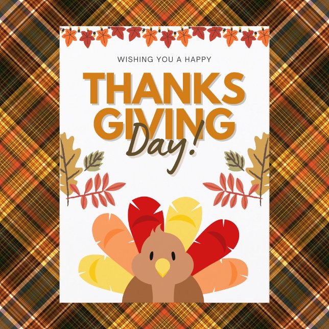 Cartão Postal O outono russo deixa feliz dia de graças (Criador carregado)