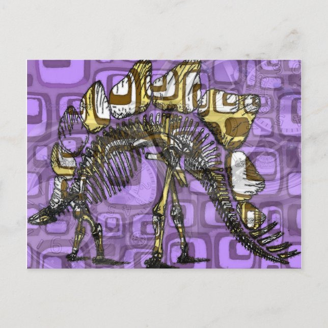 Cartão Postal "O outro dinossauro roxo" (Frente)