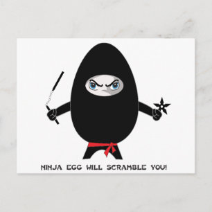 Cartão Postal O Ovo Ninja irá mascará-lo