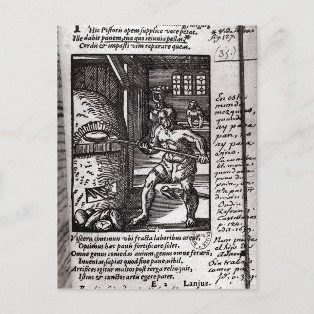 Cartão Postal O padeiro (Frente)