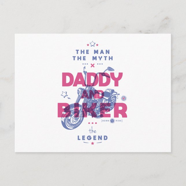 Cartão Postal O pai e o homem mito a lenda (Frente)