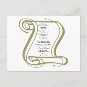 Cartão Postal O Pai Nosso