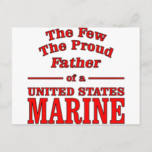 Cartão Postal O Pai Orgulhoso de um Fuzileiro Naval dos Estados 
