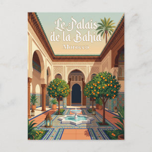 Cartão Postal O Palácio da Bahia Marrocos