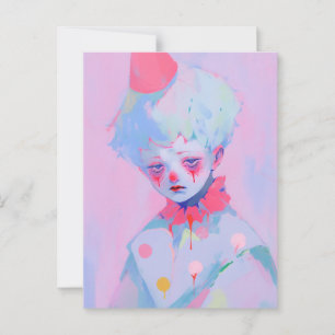 Cartão Postal O Palhaço Triste