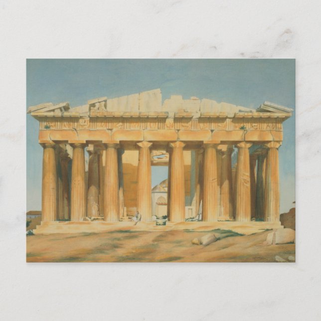 Cartão Postal O Parténon, Atenas, 1810-37 (Frente)