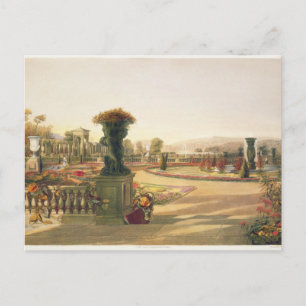 Cartão Postal O Parterre, Trentham Hall Gardens, pub. por Thoma