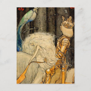 Cartão Postal “O Pássaro Azul” por John Bauer