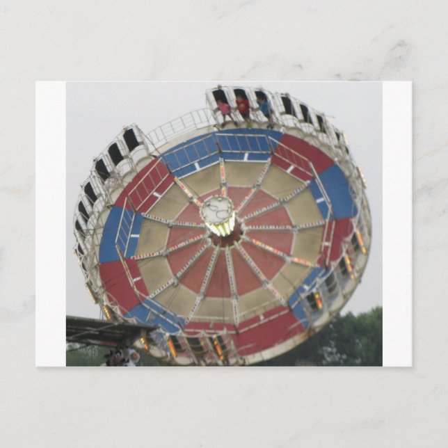 Cartão Postal O Passeio de Diversões Roundup (Frente)
