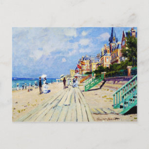 Cartão Postal O passeio em Trouville Claude Monet